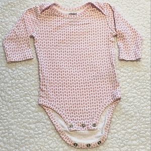 Pink Roses Long Sleeve Onesie Size 3-6 Months